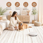 Nakagishi Area Rug Living Room Rugs: 6x10 Large Soft Machine Washable Boho - Image 3