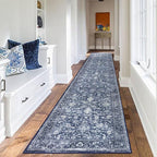 KILOCOCO Runner for Hallway 2.6x14 Runner Rug Printed Vintage Floral Washable - Image 4