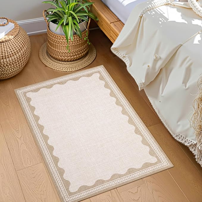GarveeHome Scalloped Door Mat Indoor Rugs - Image 2