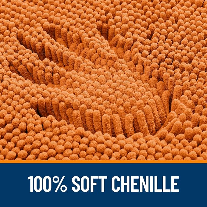 OLANLY Large Bathroom Rugs 50x30, Extra Soft Absorbent Chenille Bath Rugs - Image 3