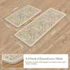 Collive Kitchen Mats Cushioned Anti Fatigue, Non Slip Waterproof Kitchen Floor - Image 2