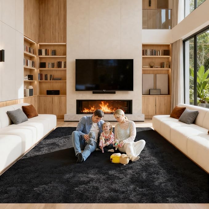 Area Rugs 9x12 Living Room, Large Fluffy Rugs by Unknown
