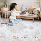 XLUEZ Bedroom Rug 3x5 Vintage Rugs, Machine Washable Small Area Rug Retro - Image 4