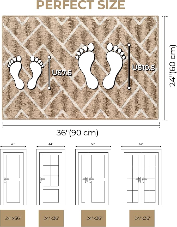 GRANNY SAYS Door Mat Inside Entrance Non-Slip, Welcome Mats Front Door Mat - Image 2