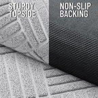 OLANLY Front Door Mat Outside Entrance 47x32, Heavy Duty Sturdy Natural Rubber - Image 3