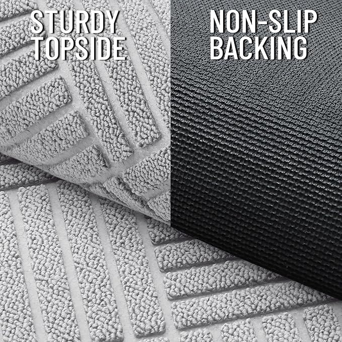 OLANLY Front Door Mat Outside Entrance 47x32, Heavy Duty Sturdy Natural Rubber - Image 3