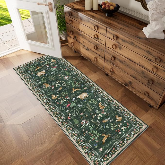 Washable Kitchen Rug Runners for Hallways: 2'6"x8' Bedroom Runner Rugs Non Slip - Image 7