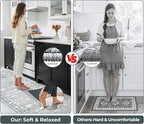 GRANNY SAYS Boho Kitchen Rug Sets of 2, Non Slip Washable Faux Wool Kitchen Mats - Image 5