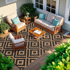 Outdoor Patio Plastic Straw Rug - Image 7