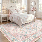 CAPALOCA Machine Washable Rugs Nursery Rug 6x9 Cute Girl Non Slip Low Pile - Image 3