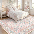CAPALOCA Machine Washable Rugs Nursery Rug 8x10 Cute Girl Non Slip Low Pile - Image 2