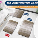 OLANLY Bathroom Rugs Mat 30x20, Extra Soft Absorbent Microfiber Bath Rugs - Image 2