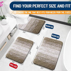 OLANLY Small Bathroom Rugs Mat 24x16, Extra Soft Absorbent Microfiber Bath Rugs - Image 2