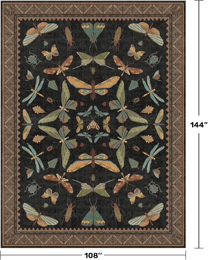 Hazo Haus Large Black Rug for Living Room - Image 2
