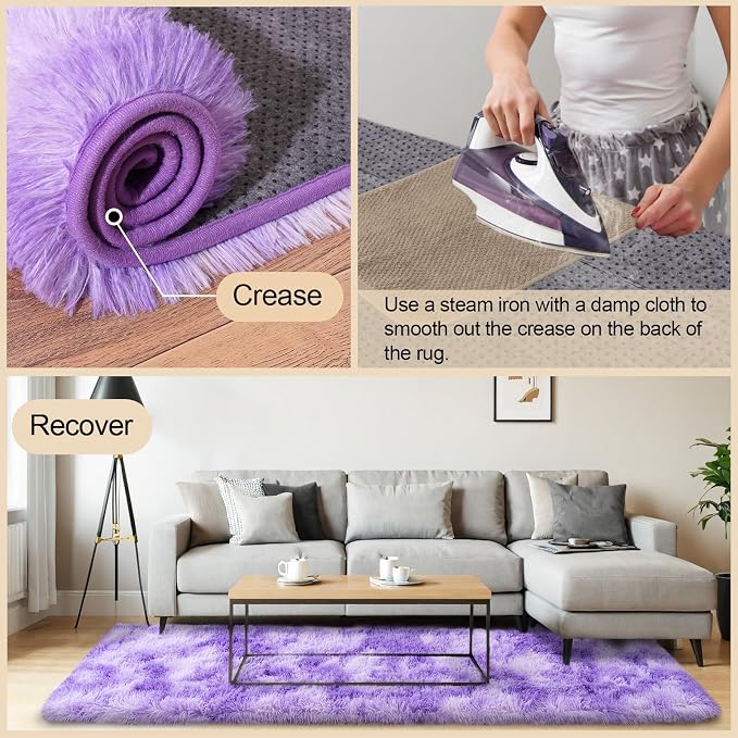 Mugorn Area Rugs 9x12 Living Room, Large Fluffy Area Rugs - Image 3