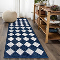 Lahome Zelie Checkered Washable Runner Rug, 2x6 Rug Runners by Lahome