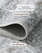 AMADA HOMEFURNISHING 5x7 Area Rugs, Washable Living Room Rug - Image 6