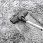 FlyDOIT Large Area Rugs for Living Room, 5x8 Feet Tie-Dyed Light Grey Shaggy - Image 7