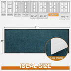 Mibao Front Door Mat Indoor Entrance, Dirt Trapper Welcome Mat - Image 2