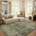 6x9 Area Rugs for Living Room: Washable Bedroom Rug Boho Vintage Rugs Stain by palohom