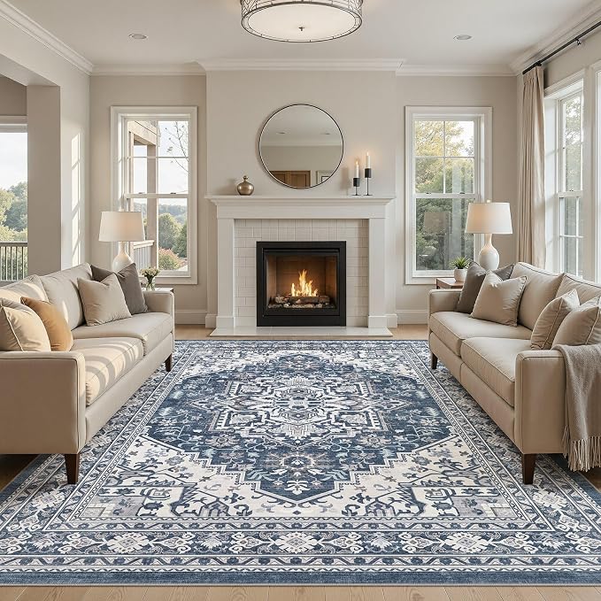 UERMEI 8x10 Area Rug for Living Room - Image 9