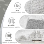 Area Rugs 8x10 Living Room: Washable Rug Modern Abstract Large Rugs Soft Non - Image 6