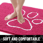 Smiry Dog Door Mat for Muddy Paws, Absorbent Dirt Trapper Non Slip Quick Dry - Image 4