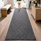 PURRUGS Dirt Trapping Door Mat 24" x 84", Non-Slip Machine Washable Entry Rug by PURRUGS