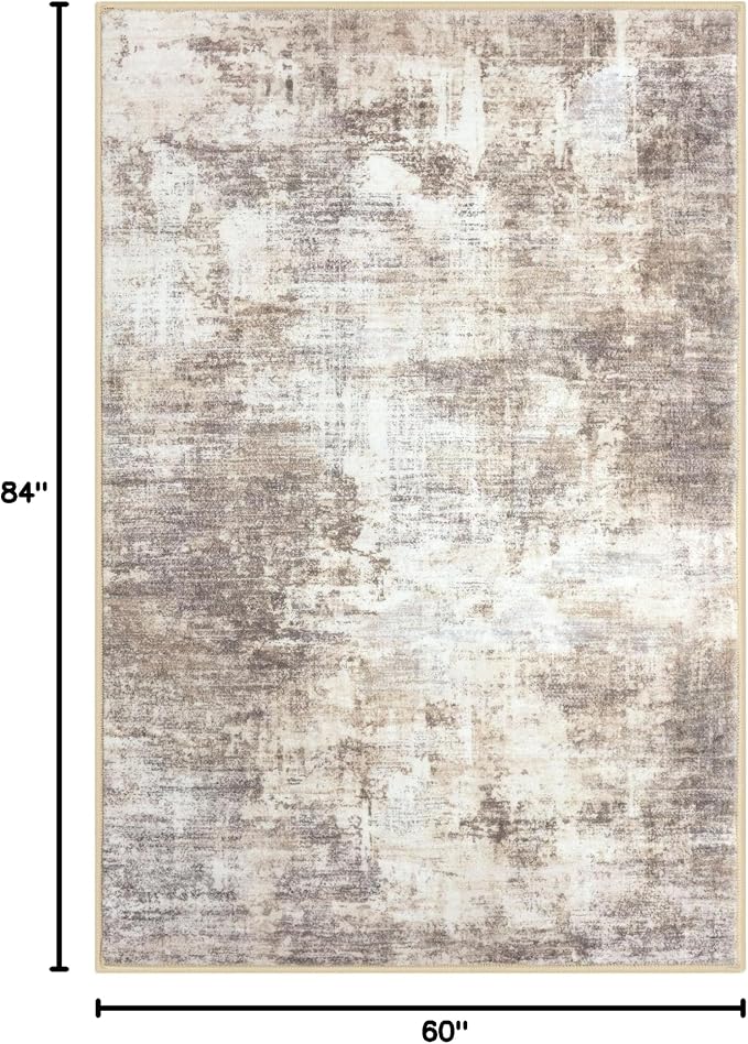 IOHOUZE Abstract Area Rugs 5x7 Ft Washable Rugs - Image 2