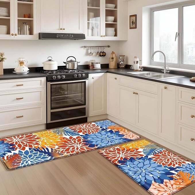 Arenarug Kitchen Mats for Floor 2PCS Cushioned Anti Fatigue Kitchen Mats - Image 8
