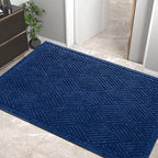HIYARD Sturdy Front Door Mat, Absorbent Muddy Dirt Resist Welcome Door Mats by HIYARD