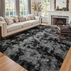 7x10 Ft Extra Large Shag Rugs for Living Room, Tie Dyed Ultra Soft Fluffy Furry by Cuzwlovita