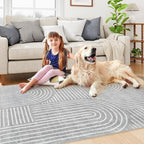 Lahome Abstract Area Rug 5x7, Soft Washable Rugs - Image 5