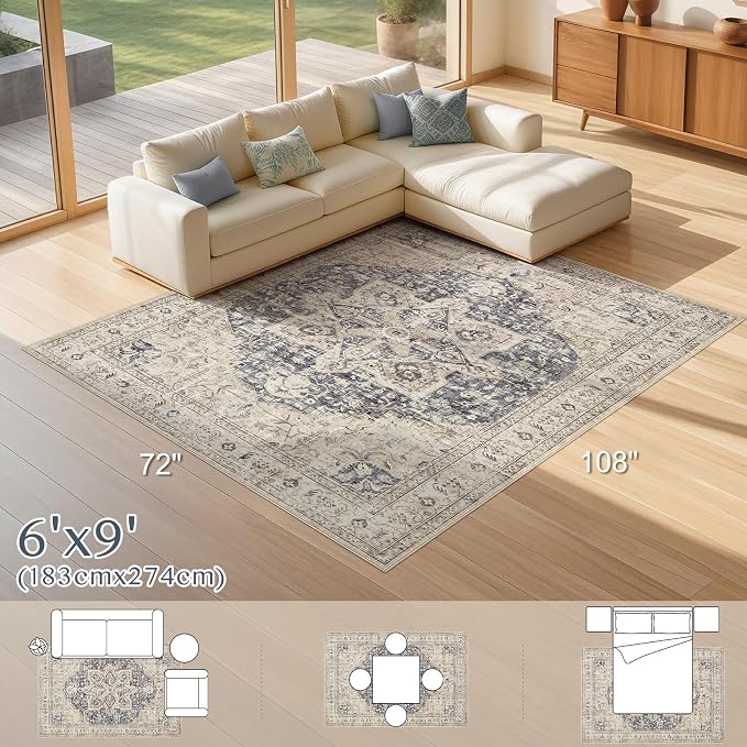 Tortania Area Rug Living Room Rugs - Image 8