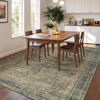 Washable Brown Area Rugs 6x9 for Bedroom, Non-Skid Stain Resistant Carpet for - Image 9