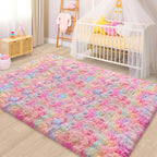Rainbow Rugs 5x8 Ft Fluffy Plush Area Rugs - Image 3