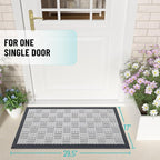 OLANLY Front Door Mat Outside Entrance 29.5x17, Heavy Duty Sturdy Natural - Image 2