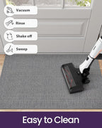 DEXI Ultra Thin Door Mat Indoor Entrance 48x72, Non Slip Rubber Backed Entryway - Image 7