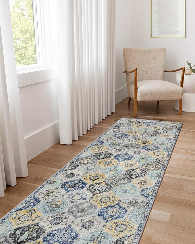 Lahome Moroccan Washable Hallway Runner Rug, Oriental Non-Slip Laundry Room Rug - Image 5