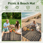 MontVoo Outdoor Rug Waterproof 6x9 ft Outdoor Carpet Patio Rug Mat Reversible - Image 4