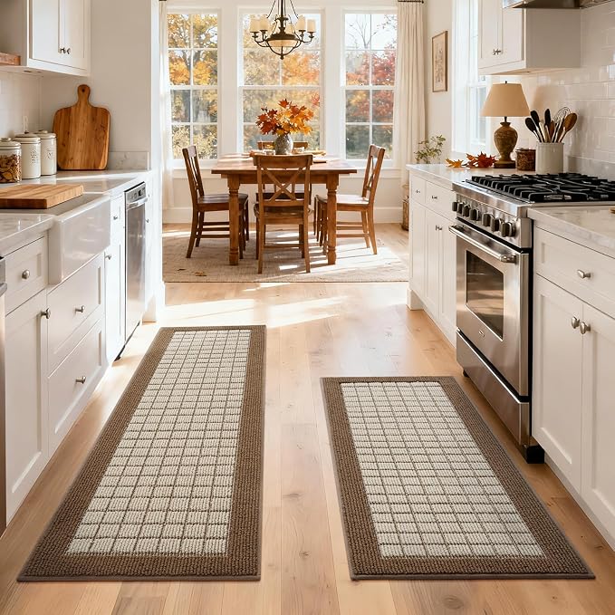Kitchen Mats for Floor 17"x47", Non-Slip Washable Kitchen Rugs, Absorbent and - Image 8