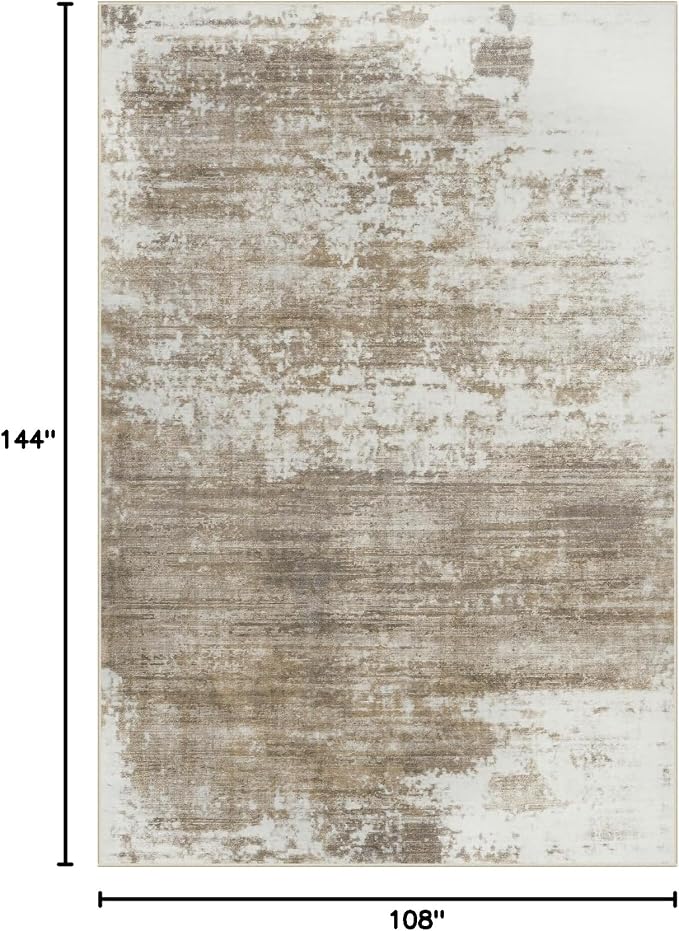 9x12 Area Rugs Washable Rug: Modern Abstract Living Room Rug Soft Anti-Skid - Image 2