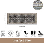 3x7 Washable Non-Slip Kitchen Runner Rug – Soft Low-Pile Stain-Resistant Carpet - Image 2