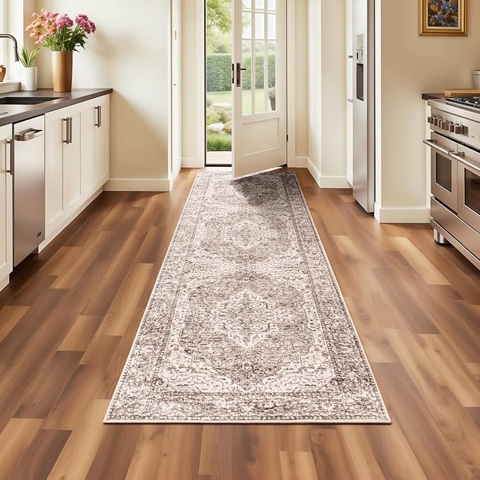 Lofus 2x8 Runner Rug for Hallways, Washable Kitchen Rugs, Non-Slip Rugs for by Lofus