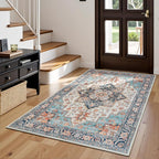 Lessymo 3x5 Washable Area Rugs for Living Room Bedroom Ktichen, Soft Boho - Image 2