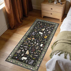 2x5 Washable Rug Runner, Non Slip Low Pile Hallway Cat Runner Rug, Stain - Image 5
