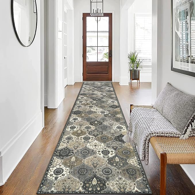 Lahome Moroccan Washable Runner Rug Non Slip, 2x10 Runner Rugs by Lahome