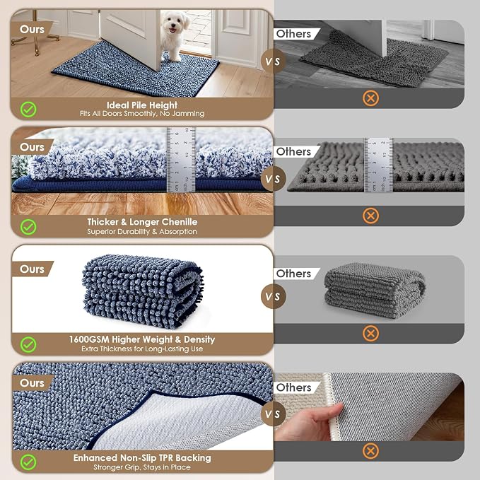 EHEYCIGA Super Absorbent Dog Door Mat - Image 2