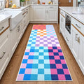 Terrug Multicolored Checkered Area Rug by TerrugHomeDecor