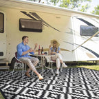 Outdoor Patio Plastic Straw Rug by Kalafun
